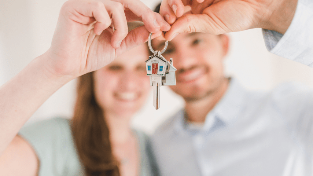 a person holding a key