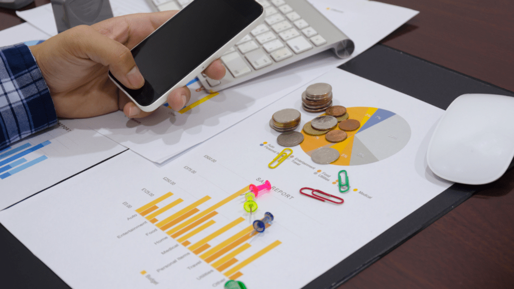 image of a coins and a piece of paper