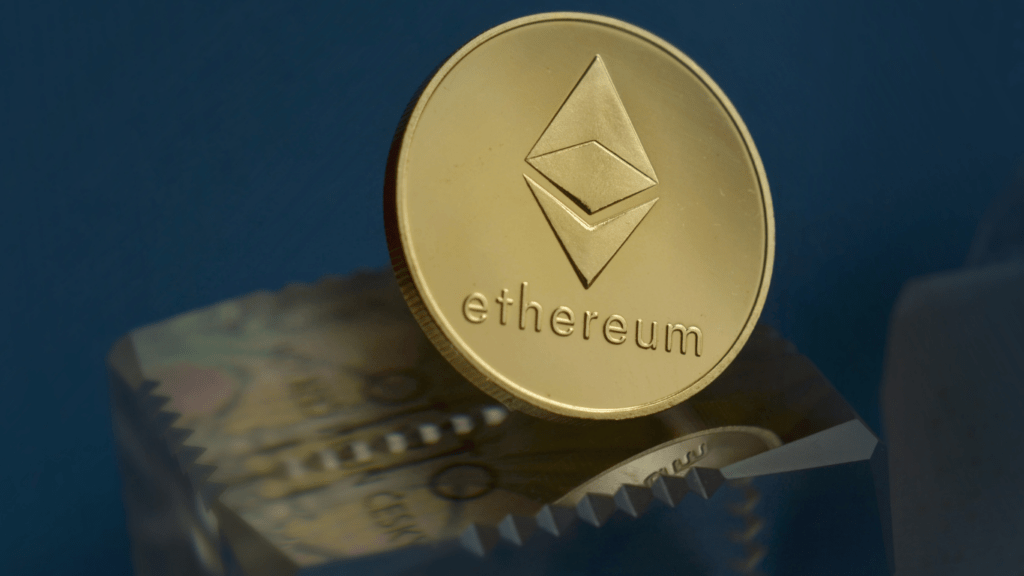 image of a ethereum coin