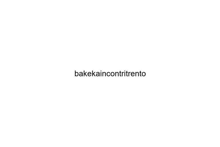 bakekaincontritrento