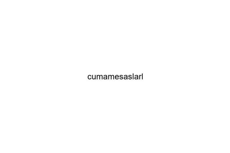 cumamesaslarl