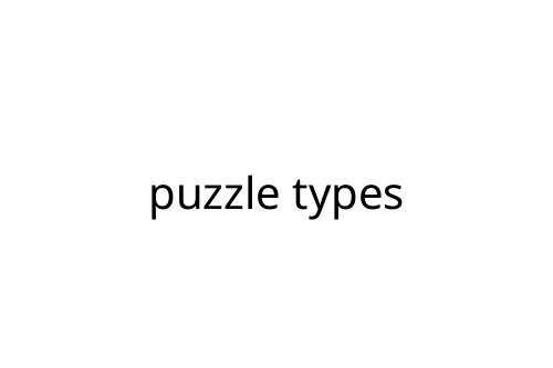 puzzle types
