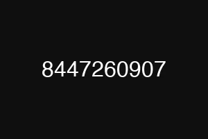 8447260907