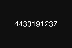 4433191237