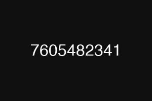 7605482341