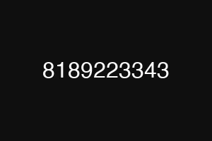 8189223343
