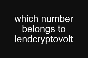 which number belongs to lendcryptovolt